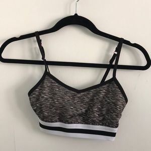 Striped Band Sports Bra